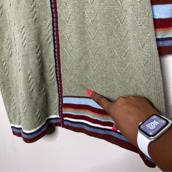 Hanna Andersson Girls Midi Dress‎ 10 Storyteller Fair Isle Patchwork Holiday - Picture 8 of 9